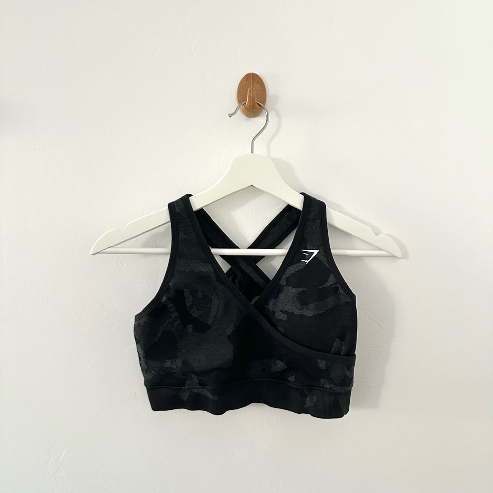 Gymshark Dark Camo Sports Bra